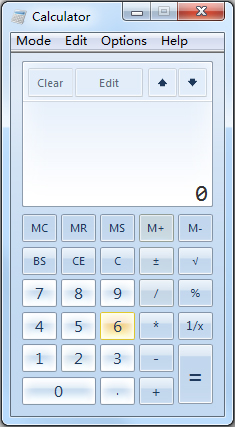 Windows7计算器 V1.0 英文绿色版