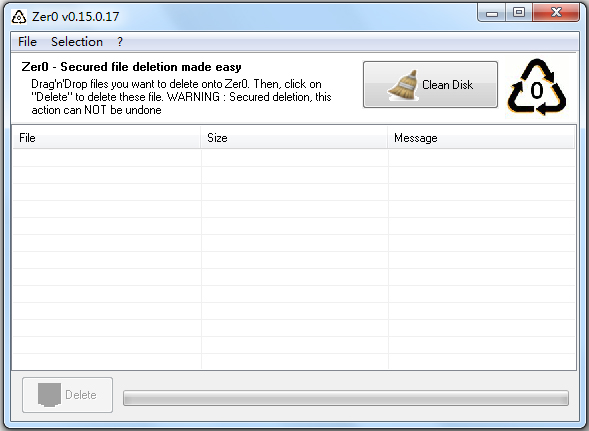 Zer0(文件强制粉碎) V0.15.0.17 英文版