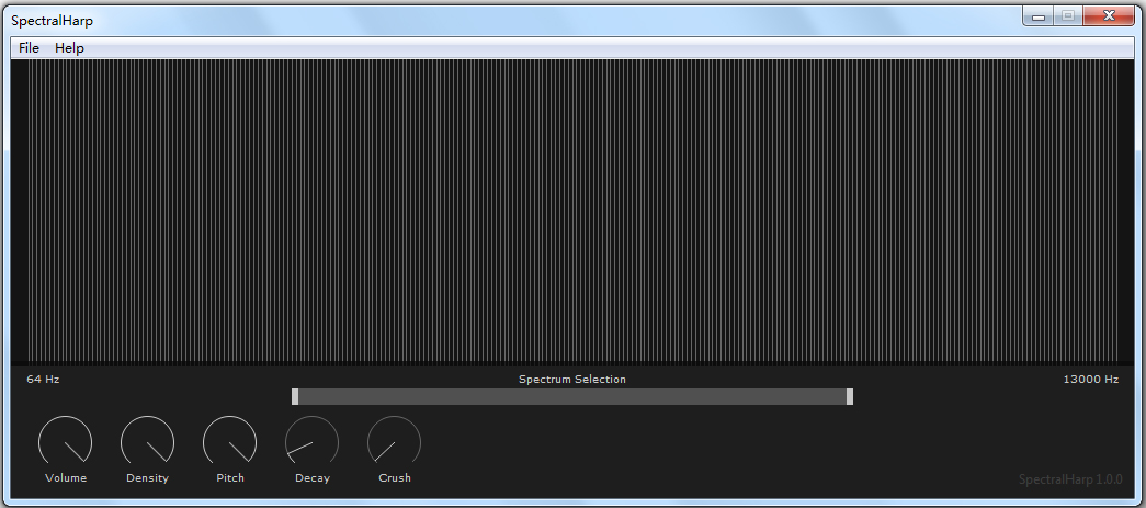 SpectralHarp(声谱弹奏软件) V1.0.0 英文绿色版